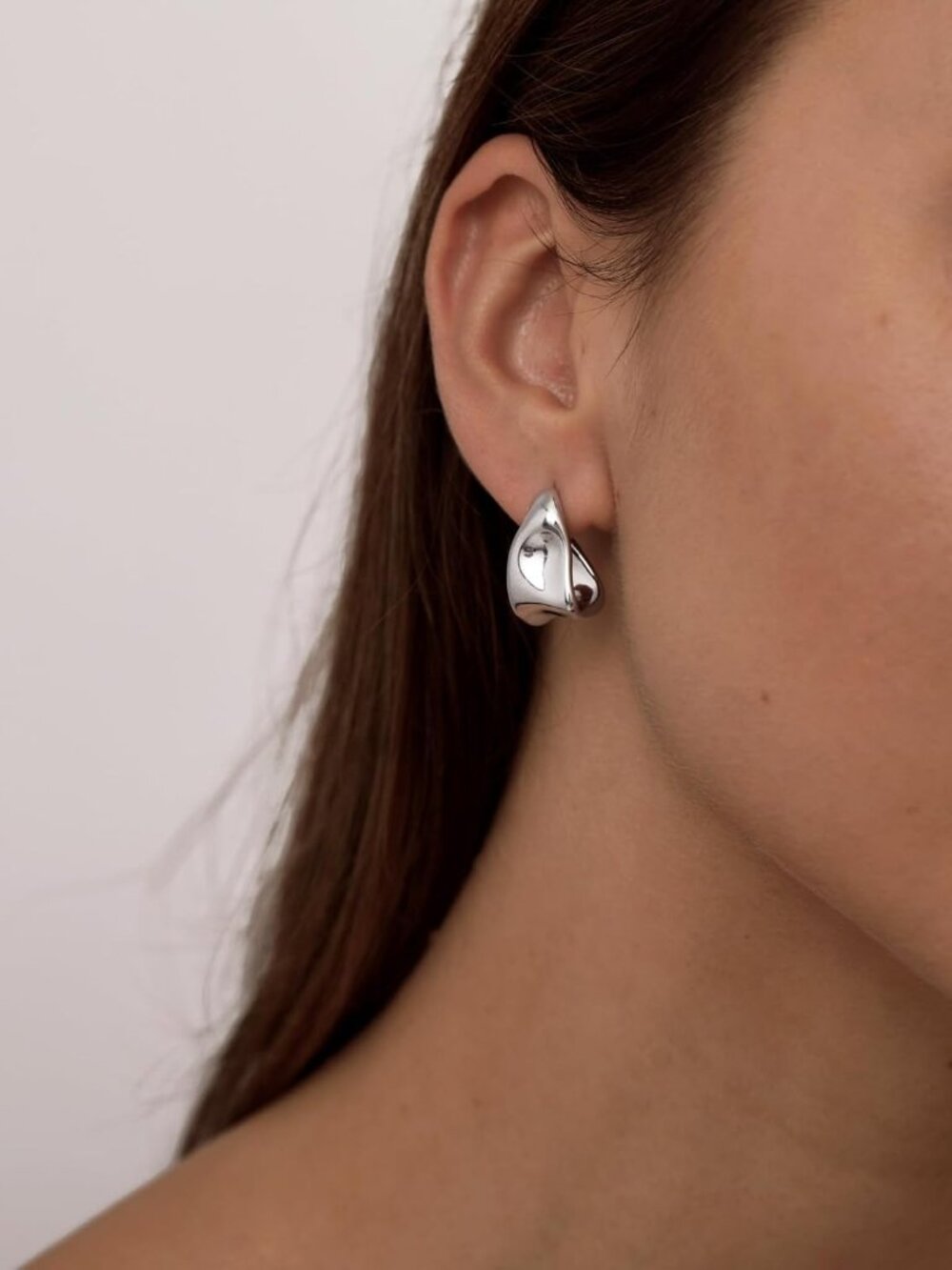 Chunky Gold Earrings for Women, 14K Gold/Silver Plated Statement Geometric Dangl - Picture 9 of 9